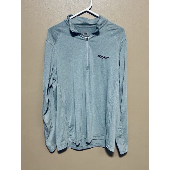 Travis Mathew Mens Long Sleeve 1/4 Q Zip Lightweight Golf Pullover Size Large XL - Picture 1 of 8